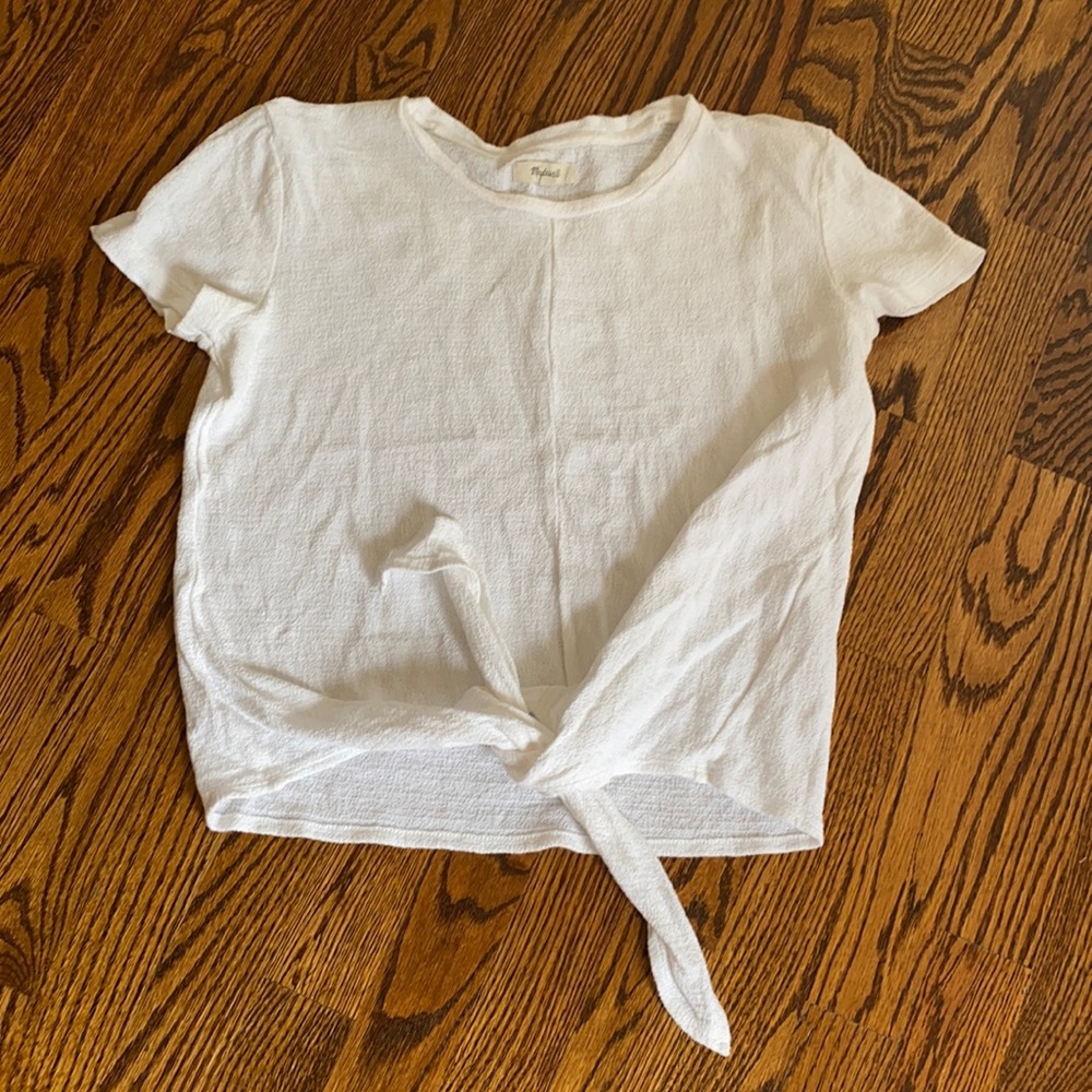 Madewell tie front top